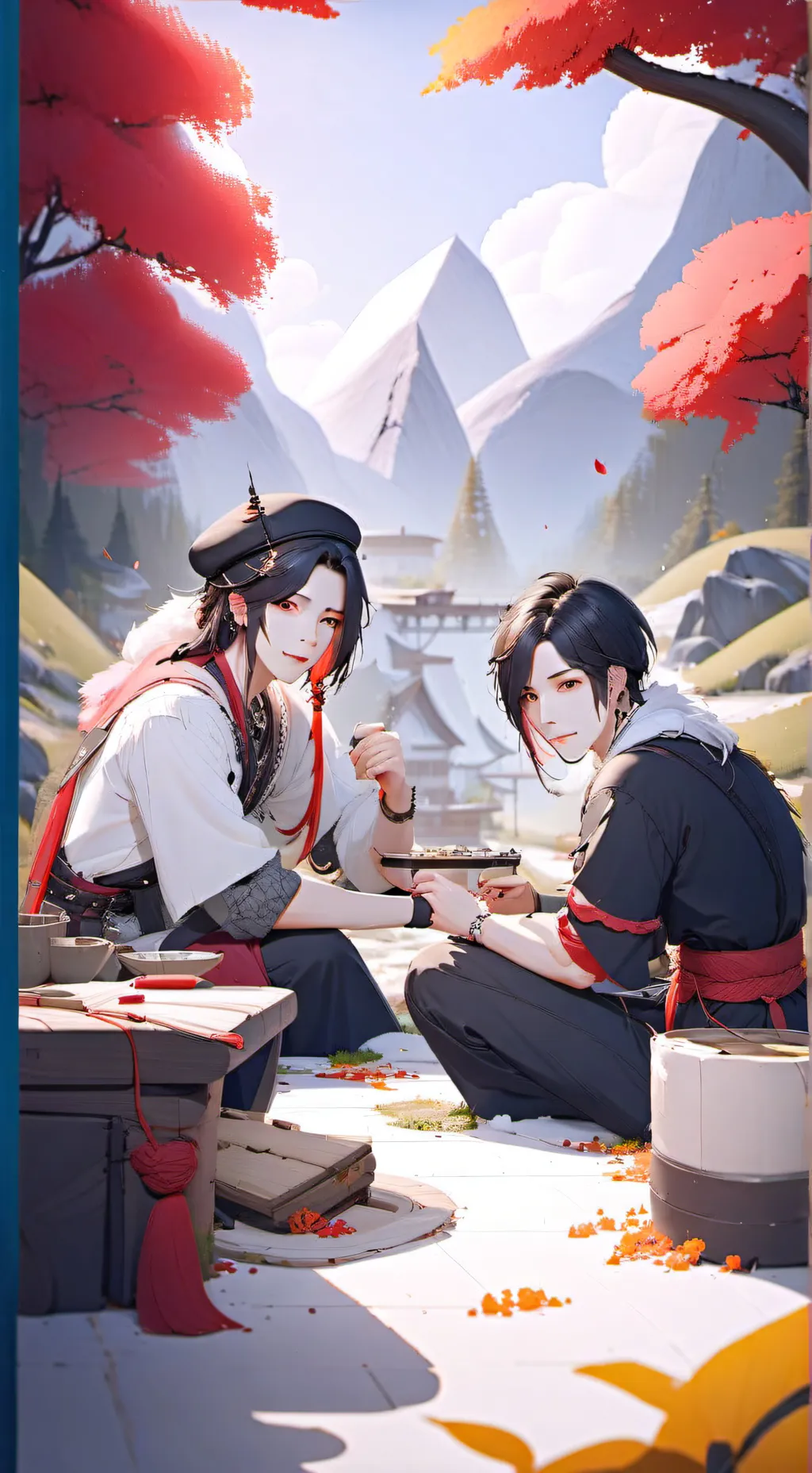 ai character: tus hermanastros  background