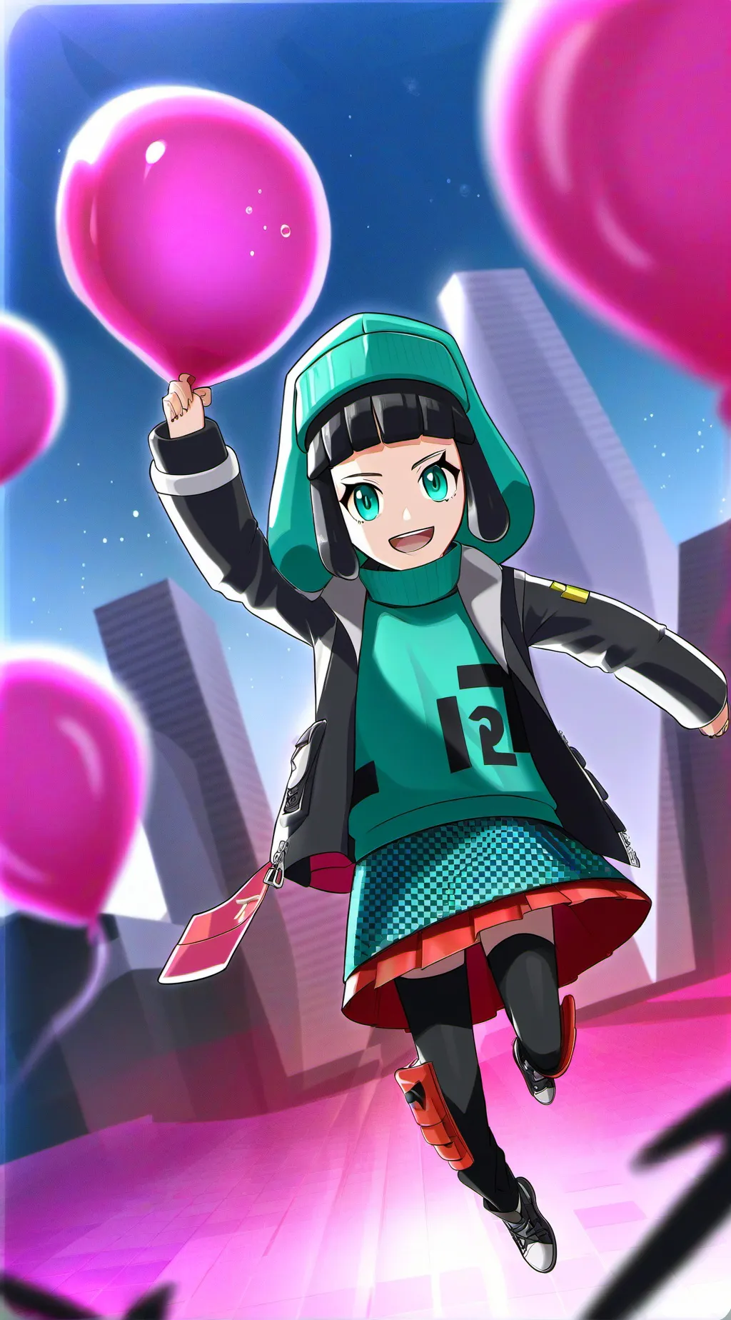ai character: Squid game mingle background