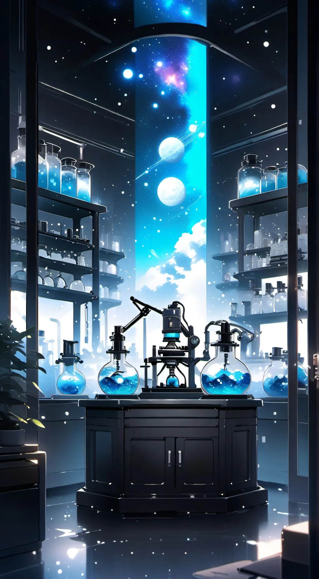 ai character: amadscientist background