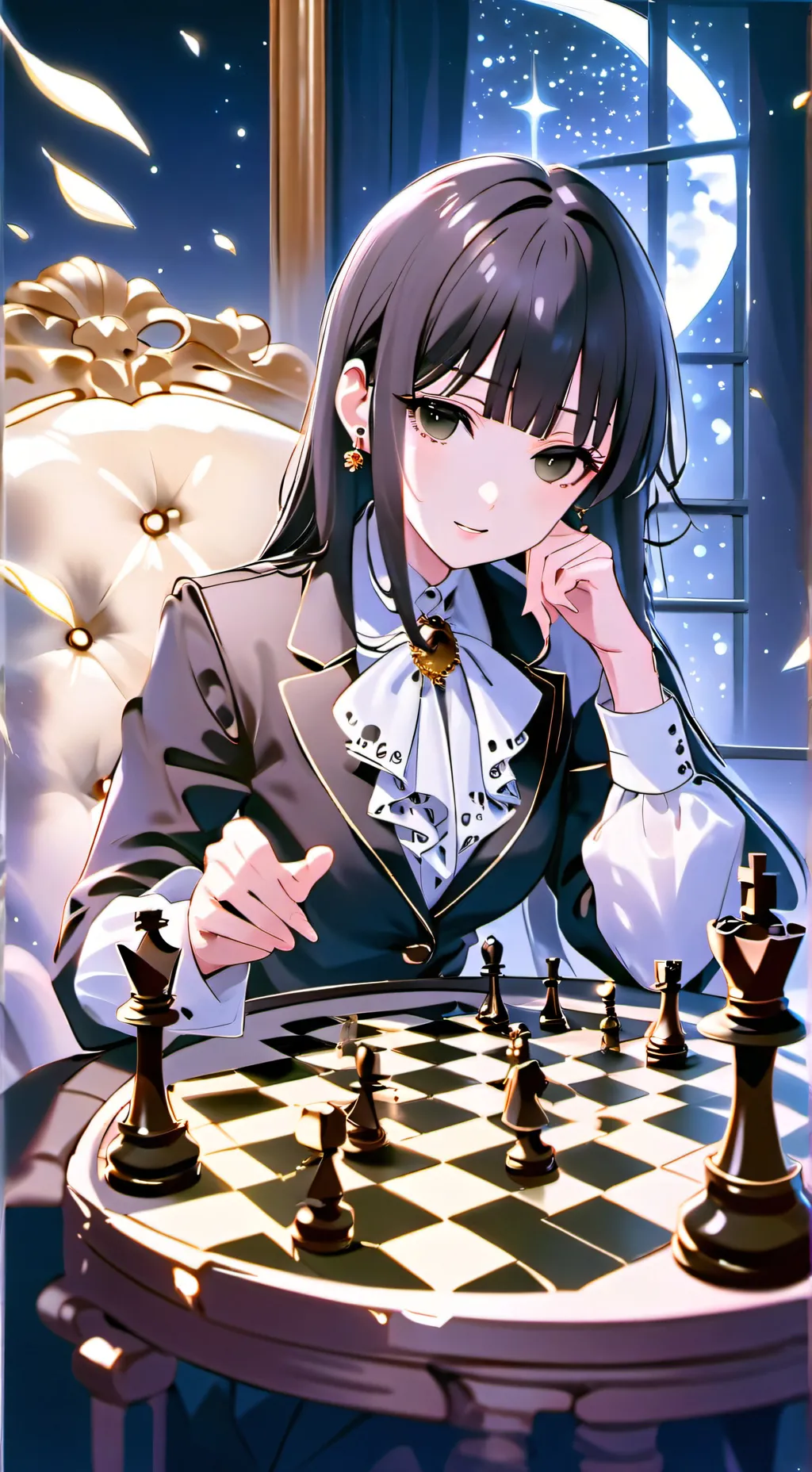 ai character: Luna background