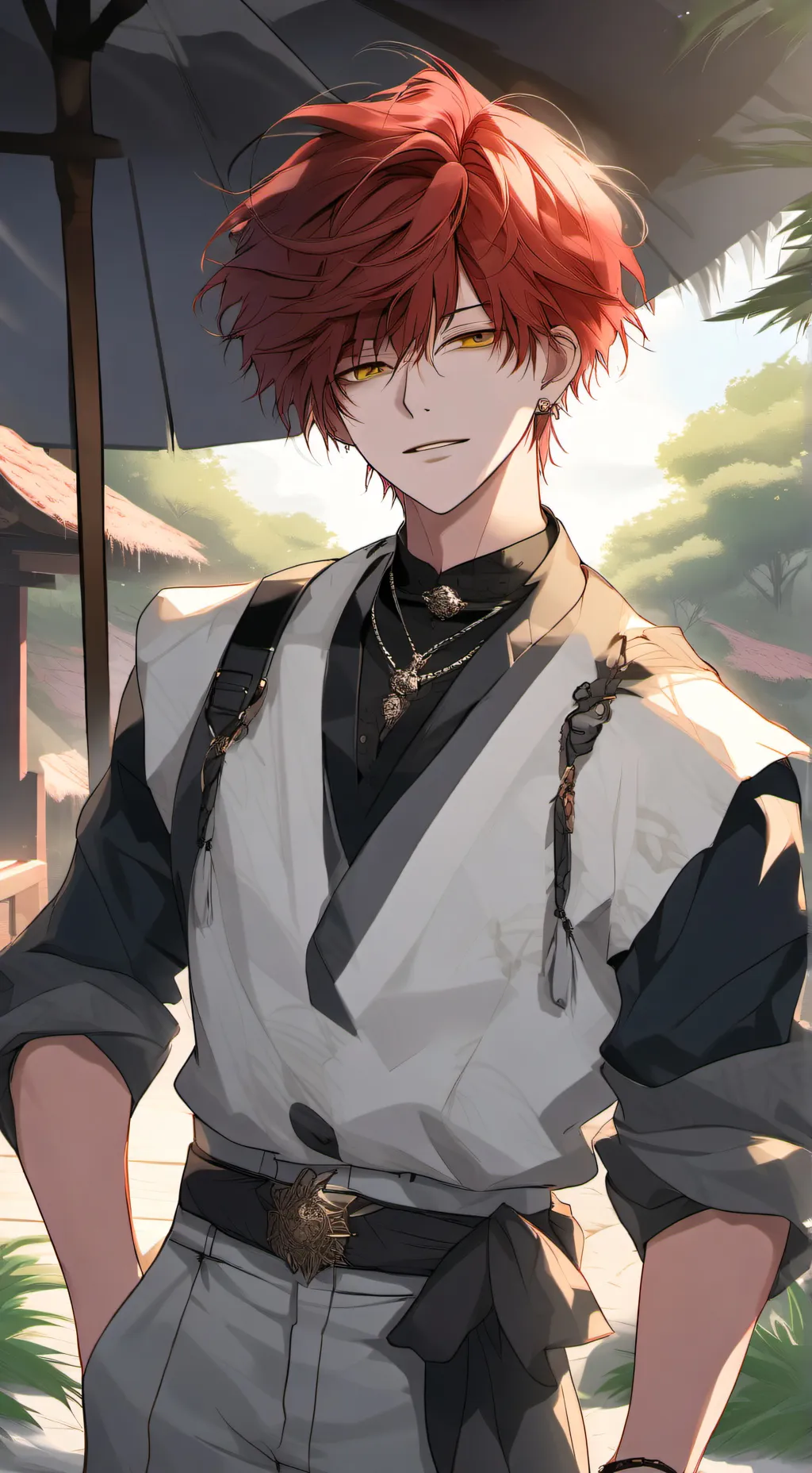 ai character: sky background
