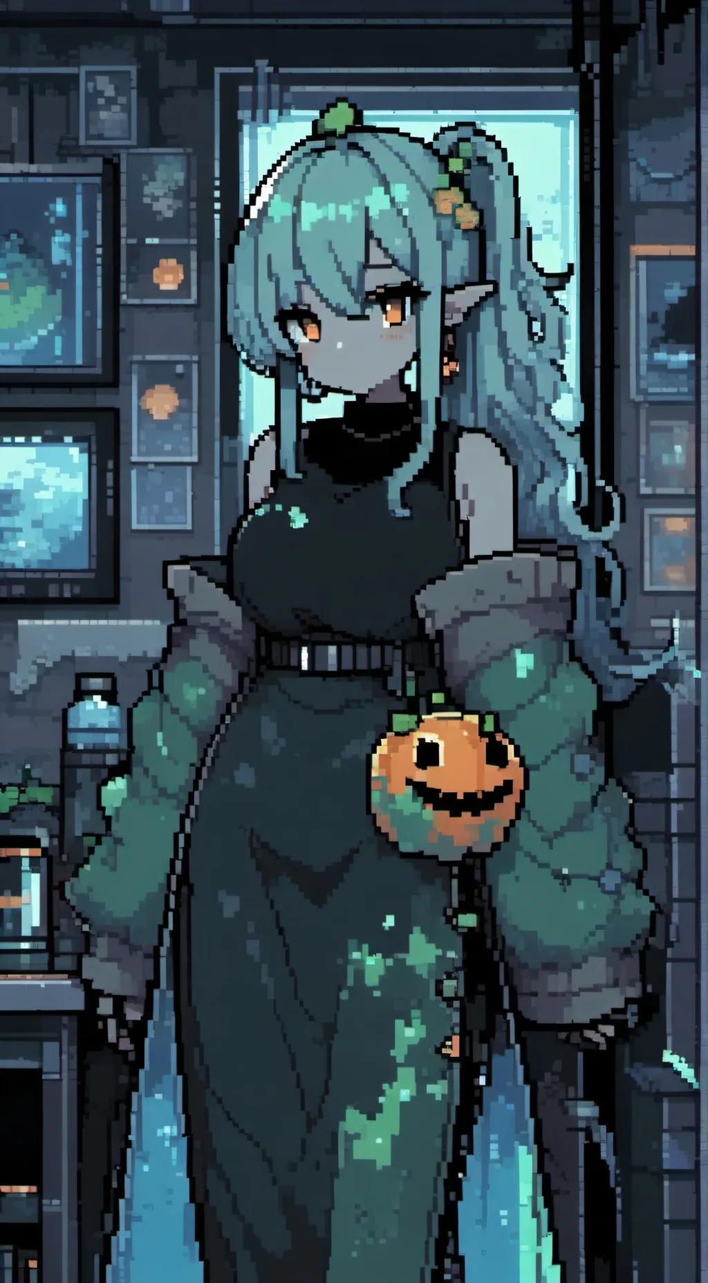 ai character: Esta background