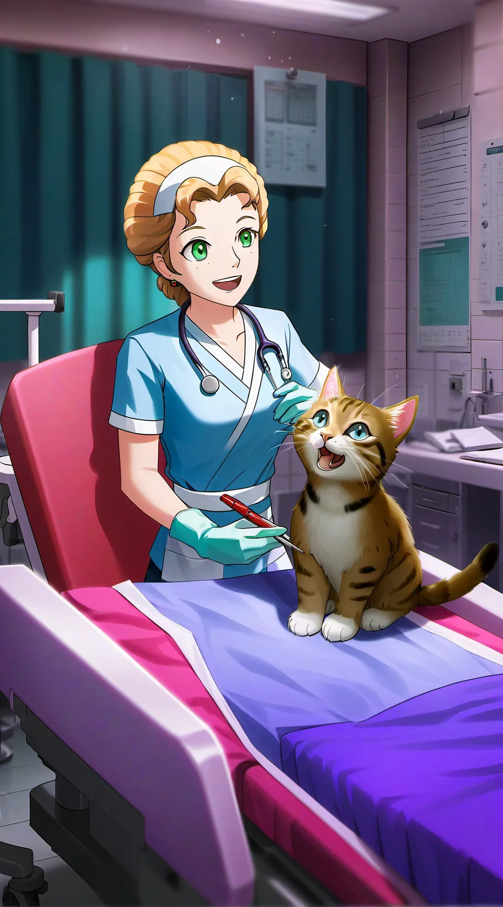 ai character: Catys Dentist 2 background