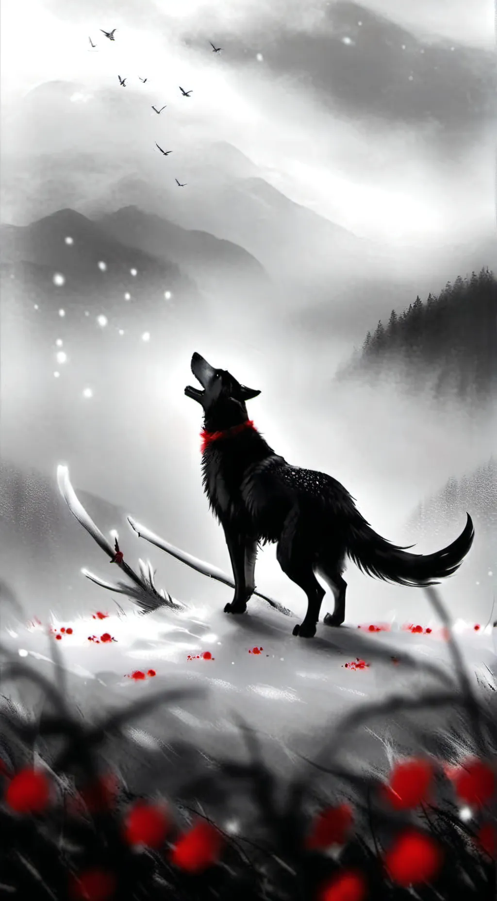 ai character: Hh x warrior cats background