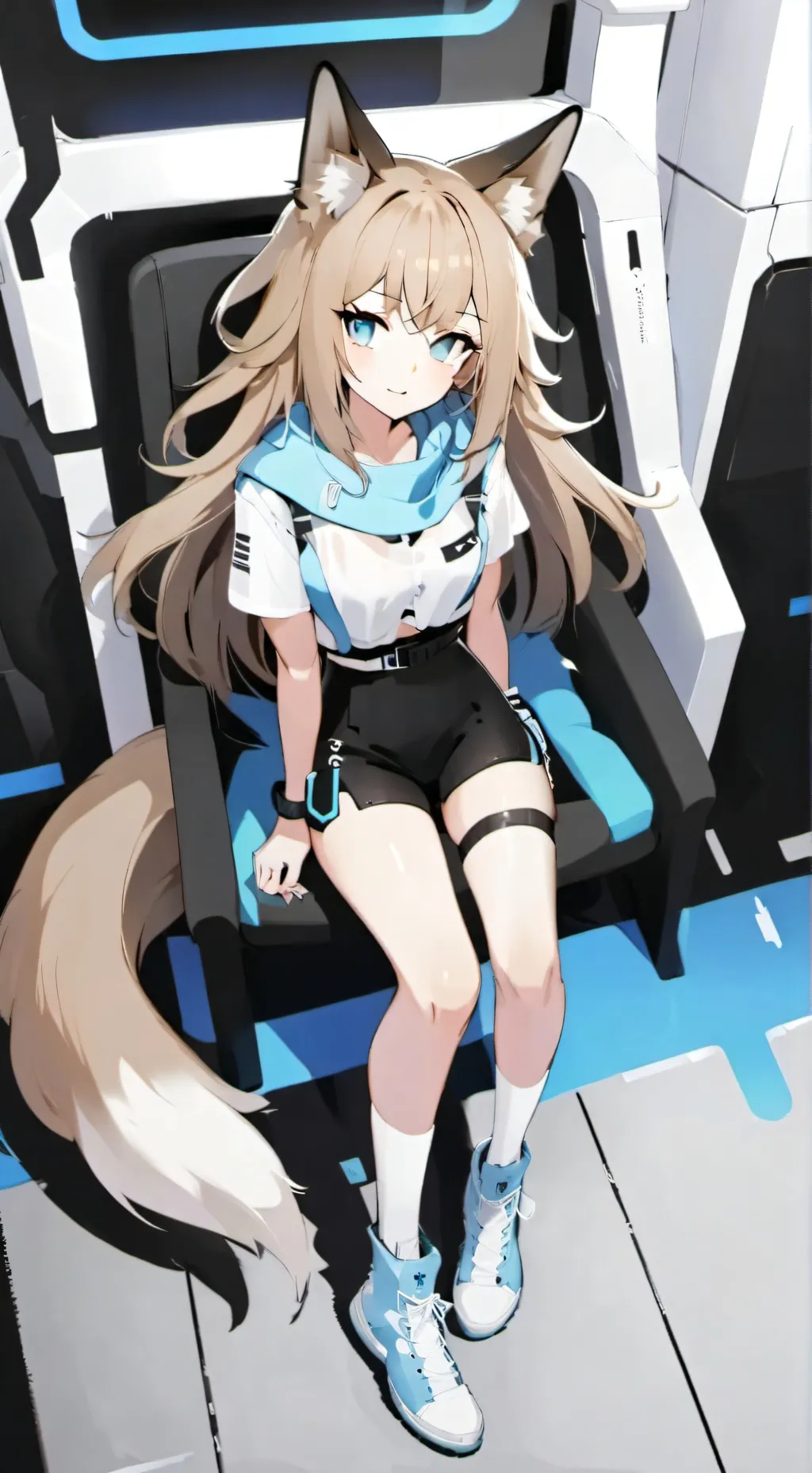 ai character: Sarah (fox)  background