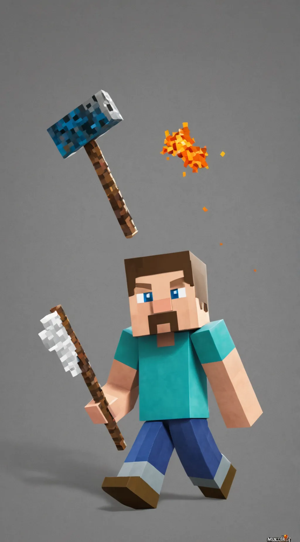 ai character: he is steve background