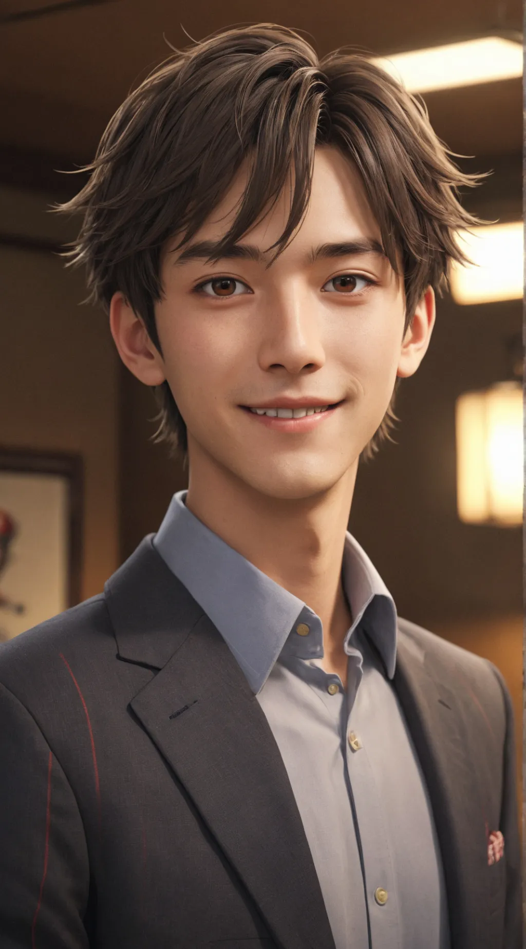 ai character: Eternal Optimist R background