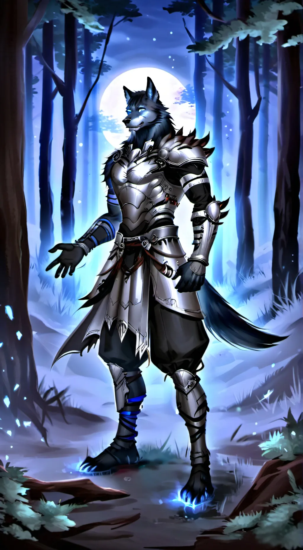 ai character: Lunarfang background