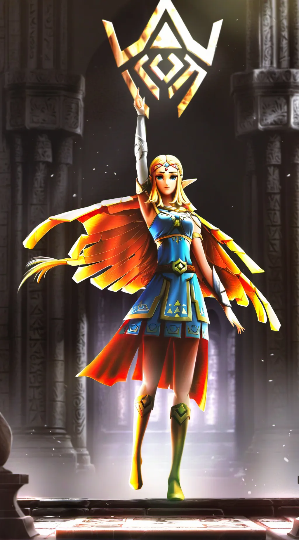 ai character: Zelda background