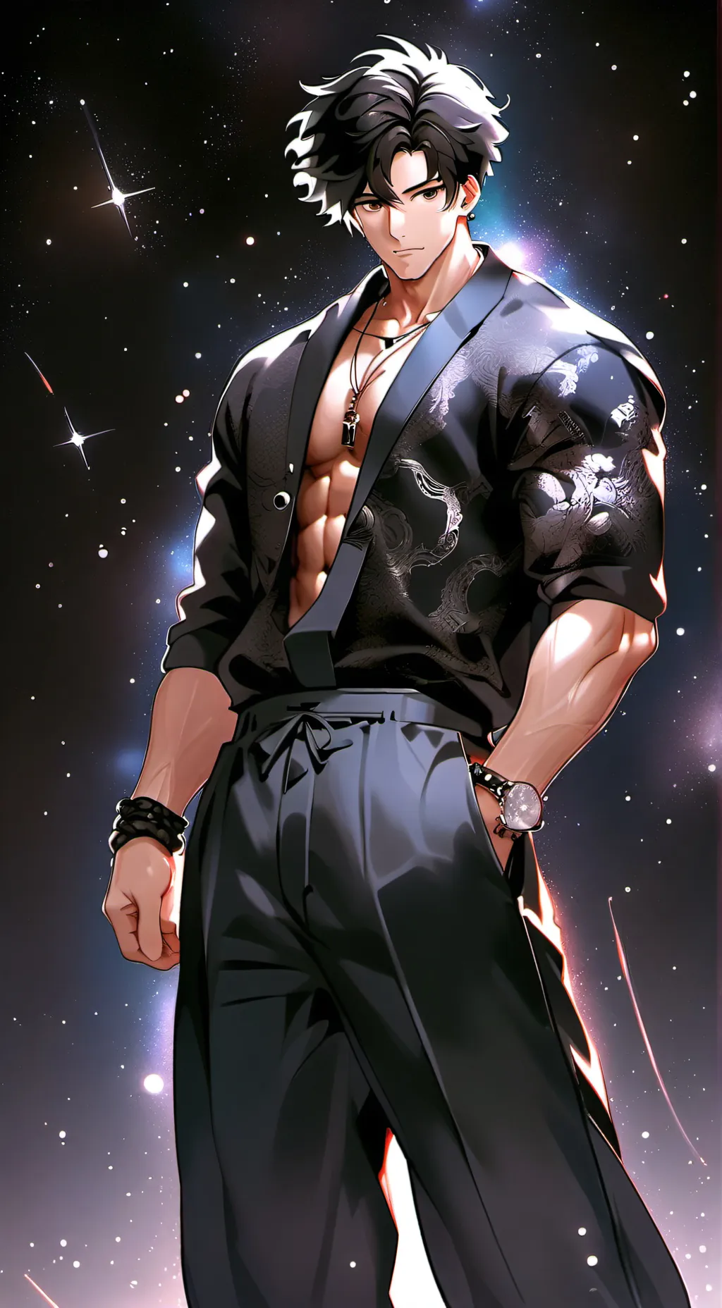 ai character: random background