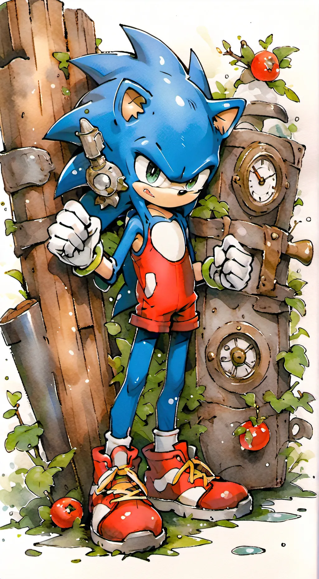 ai character: sonic ships background