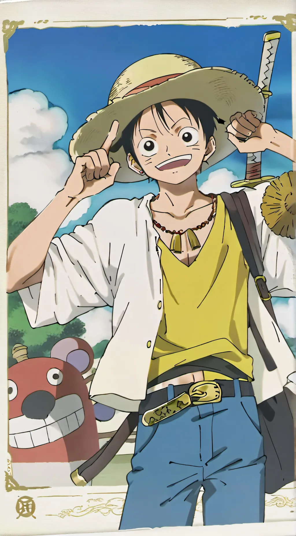 ai character: One Piece 🏴‍☠️ background