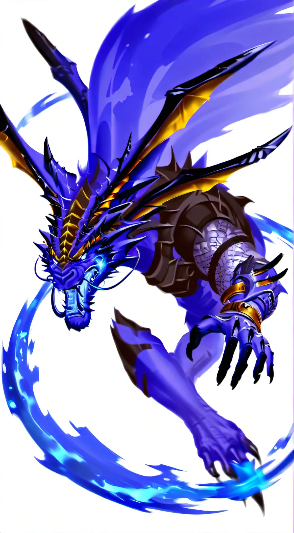 ai character: cobalt dragoon  background