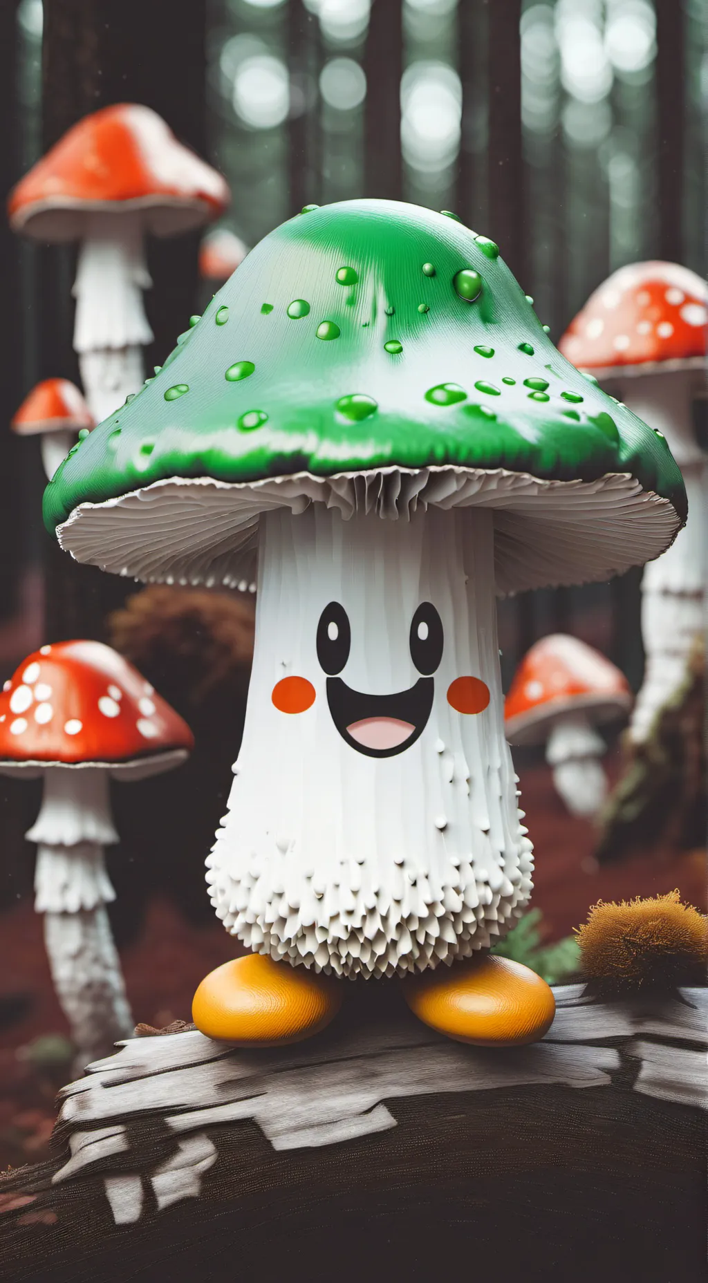 ai character: Mr. tree  background