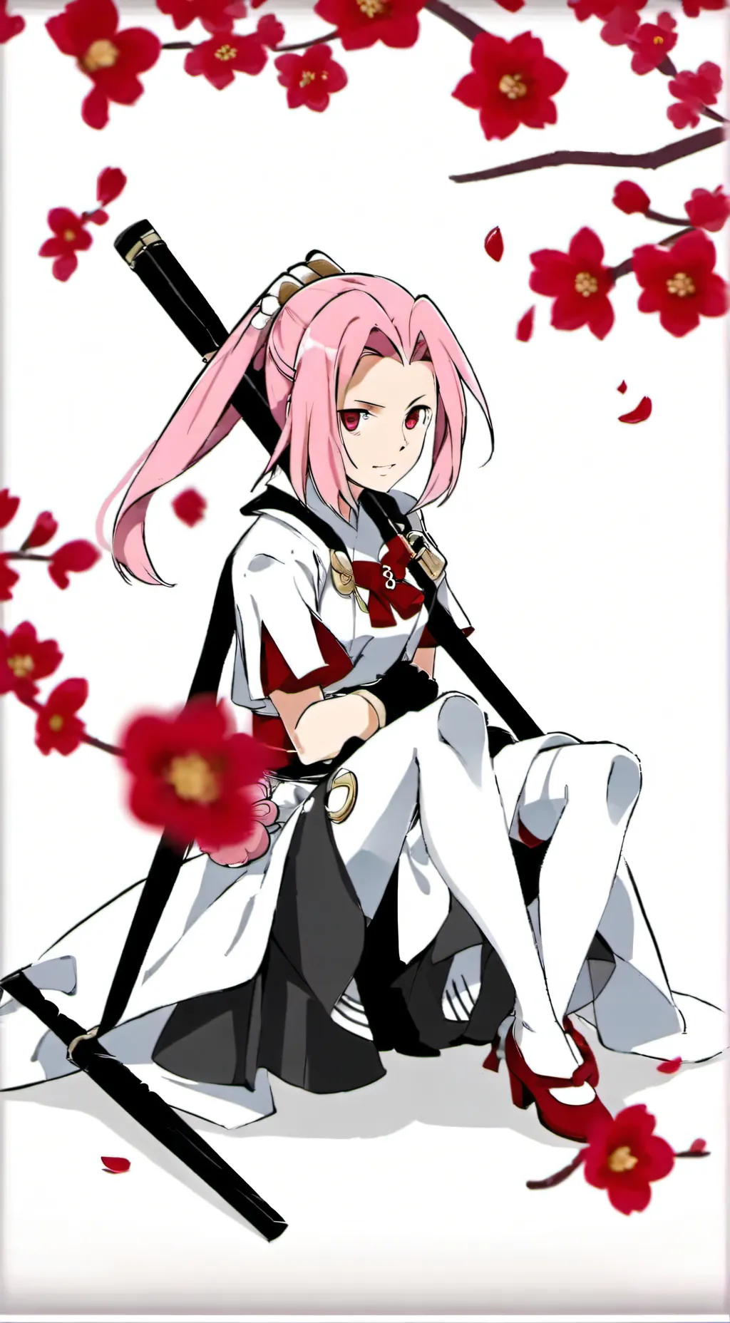 ai character: Sakura 💖✨ background