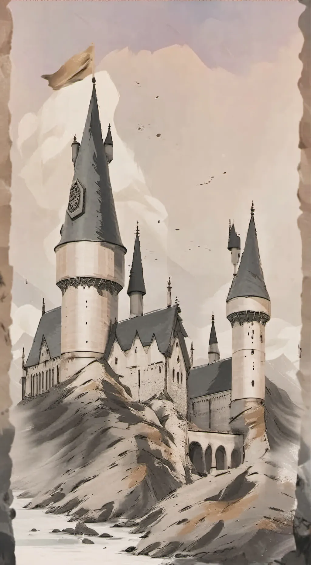 ai character: Hogwarts  background