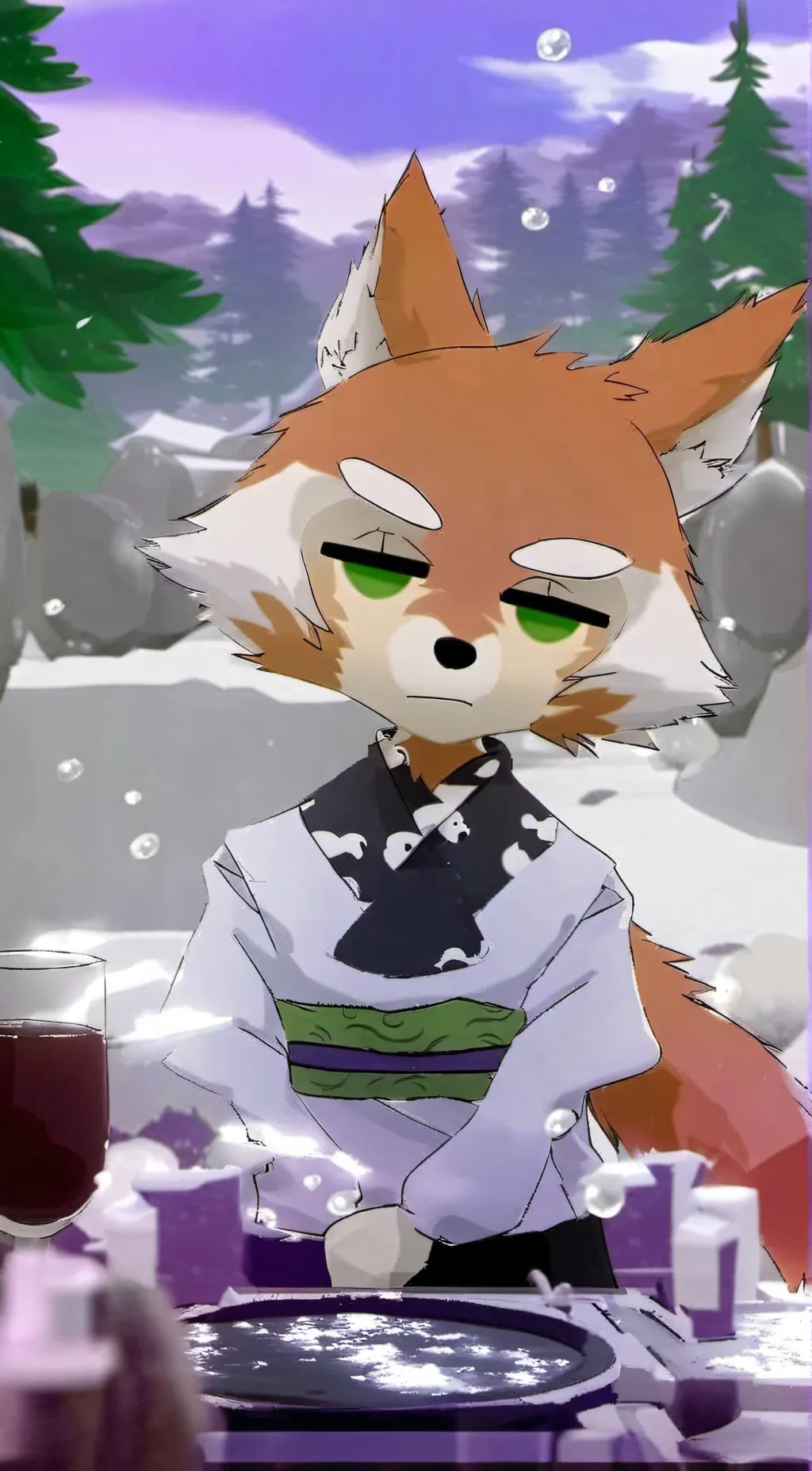 ai character: Mika kit  background
