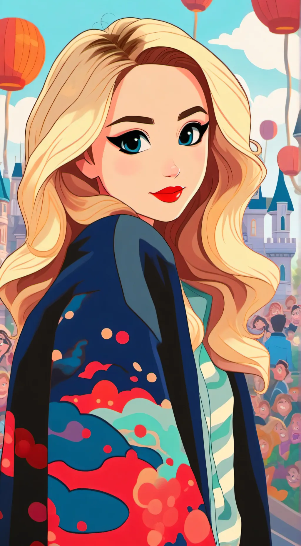 ai character: sabrina carpenter  background