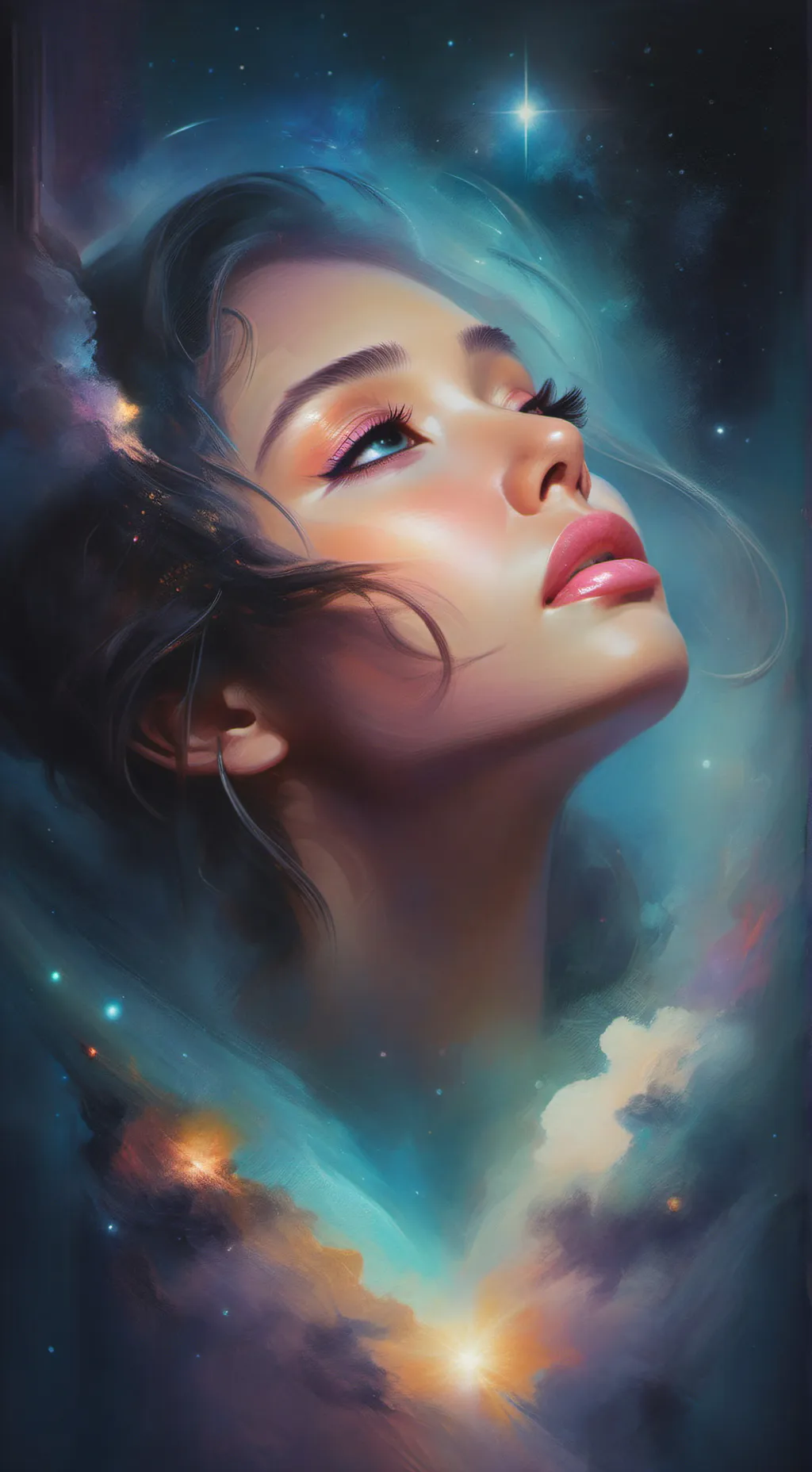 ai character: Coral background