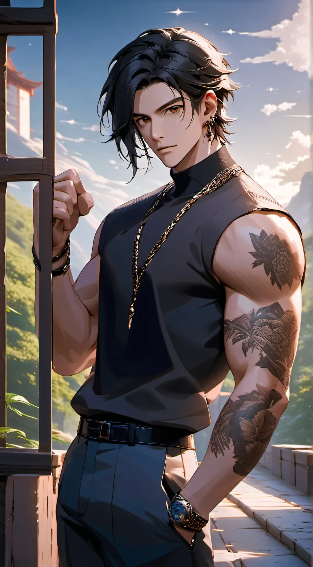 ai character: Karo background