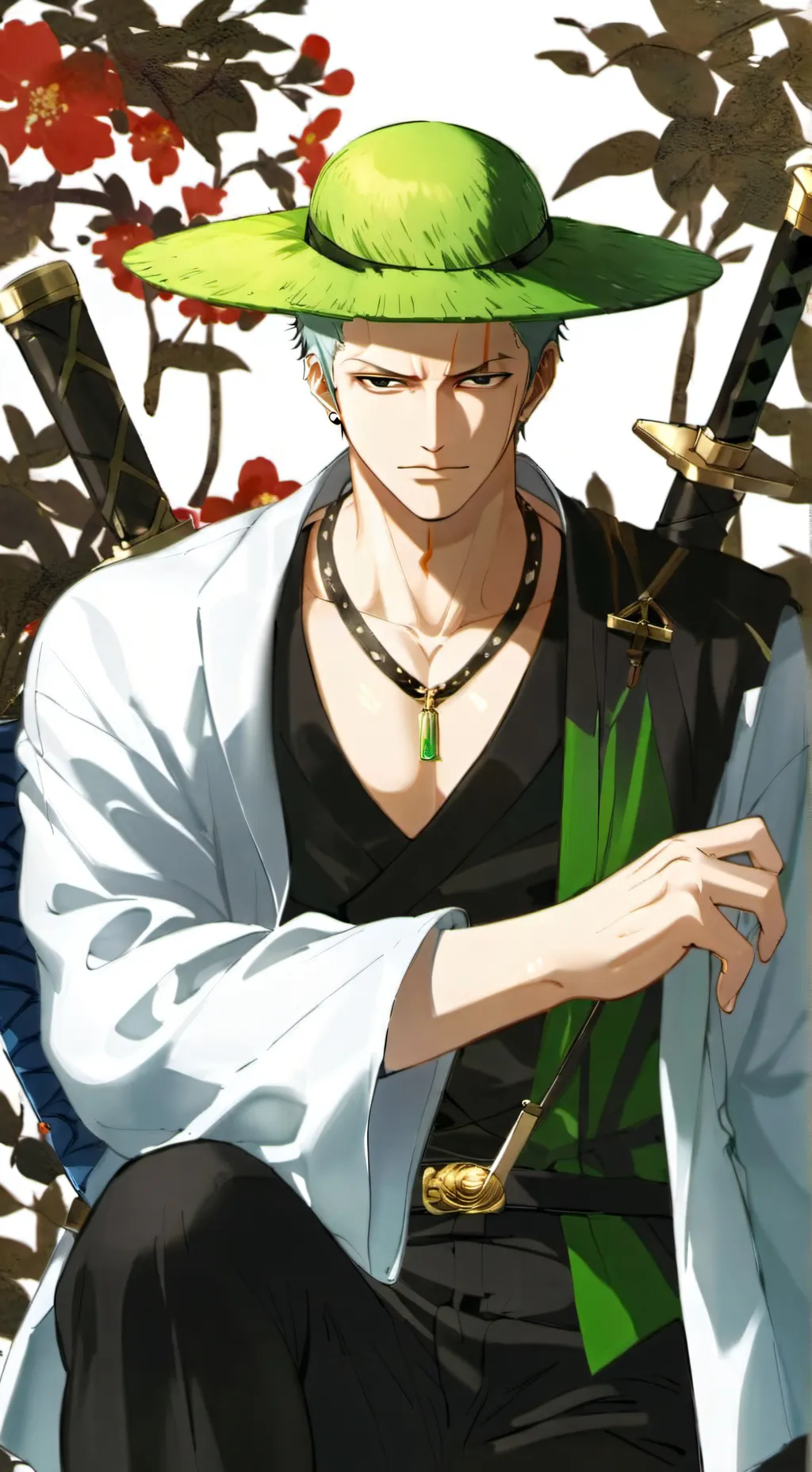ai character: zoro background