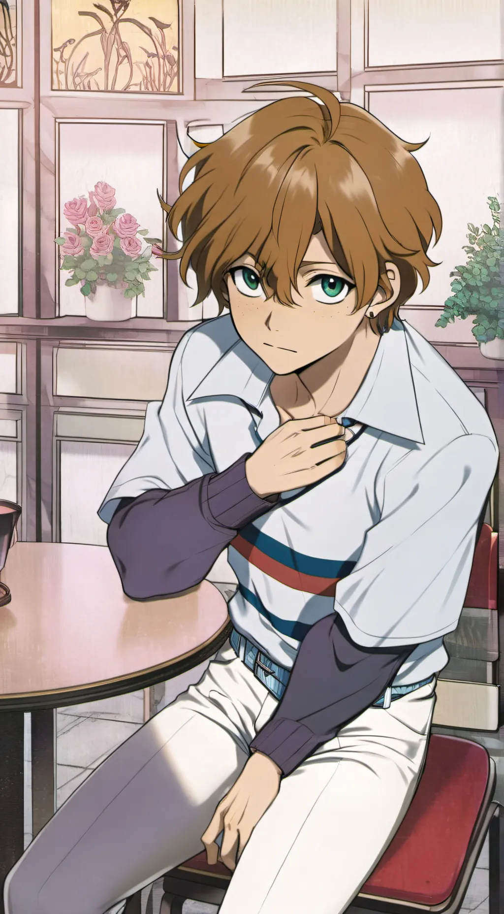 ai character: Caden  background