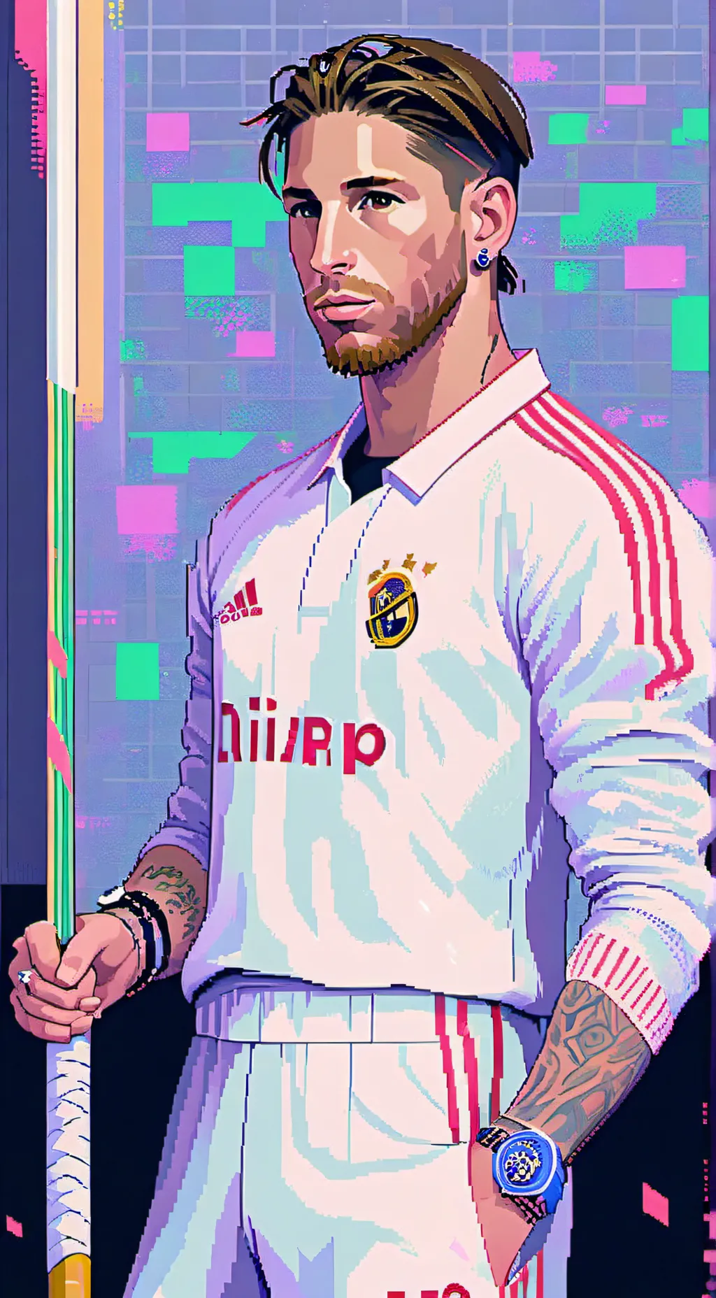 ai character: Sergio Ramos background