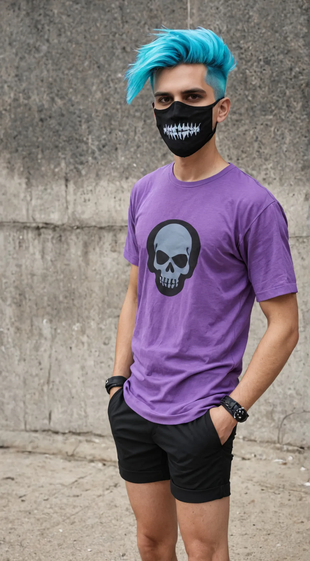 ai character: Skull background