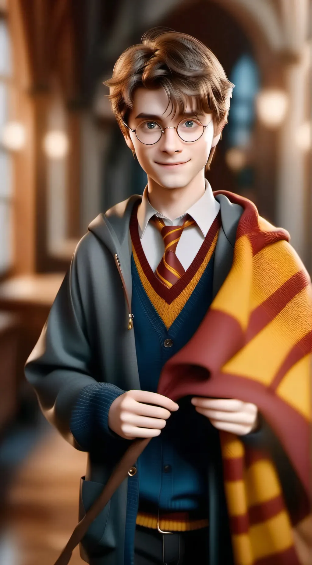 ai character: Harry Potter  background