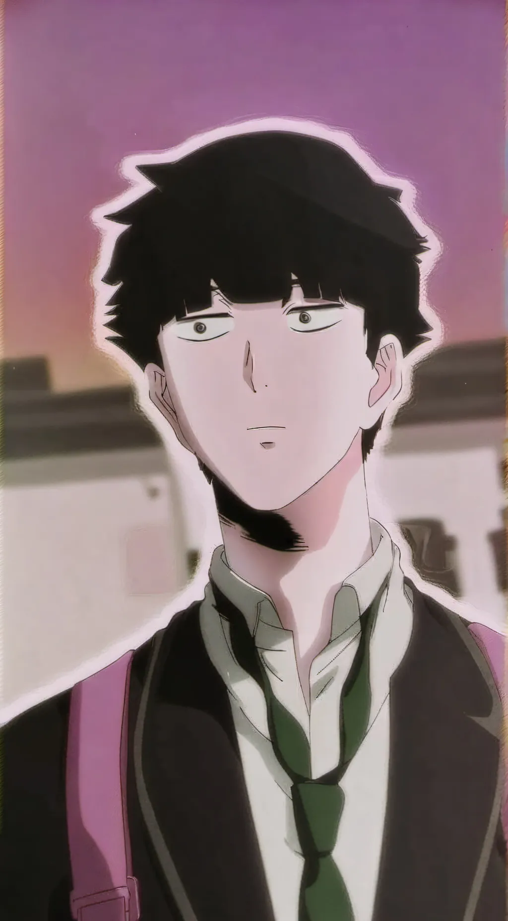 ai character: shigeo kageyama  background