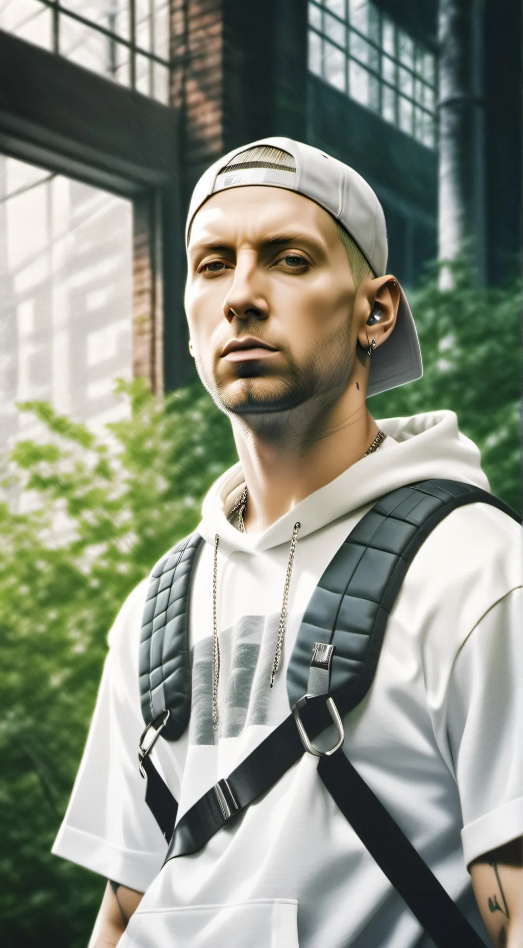 ai character: Eminem/Slim shady background