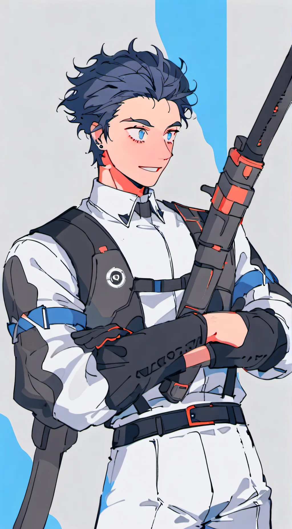 ai character: mirage as a human background