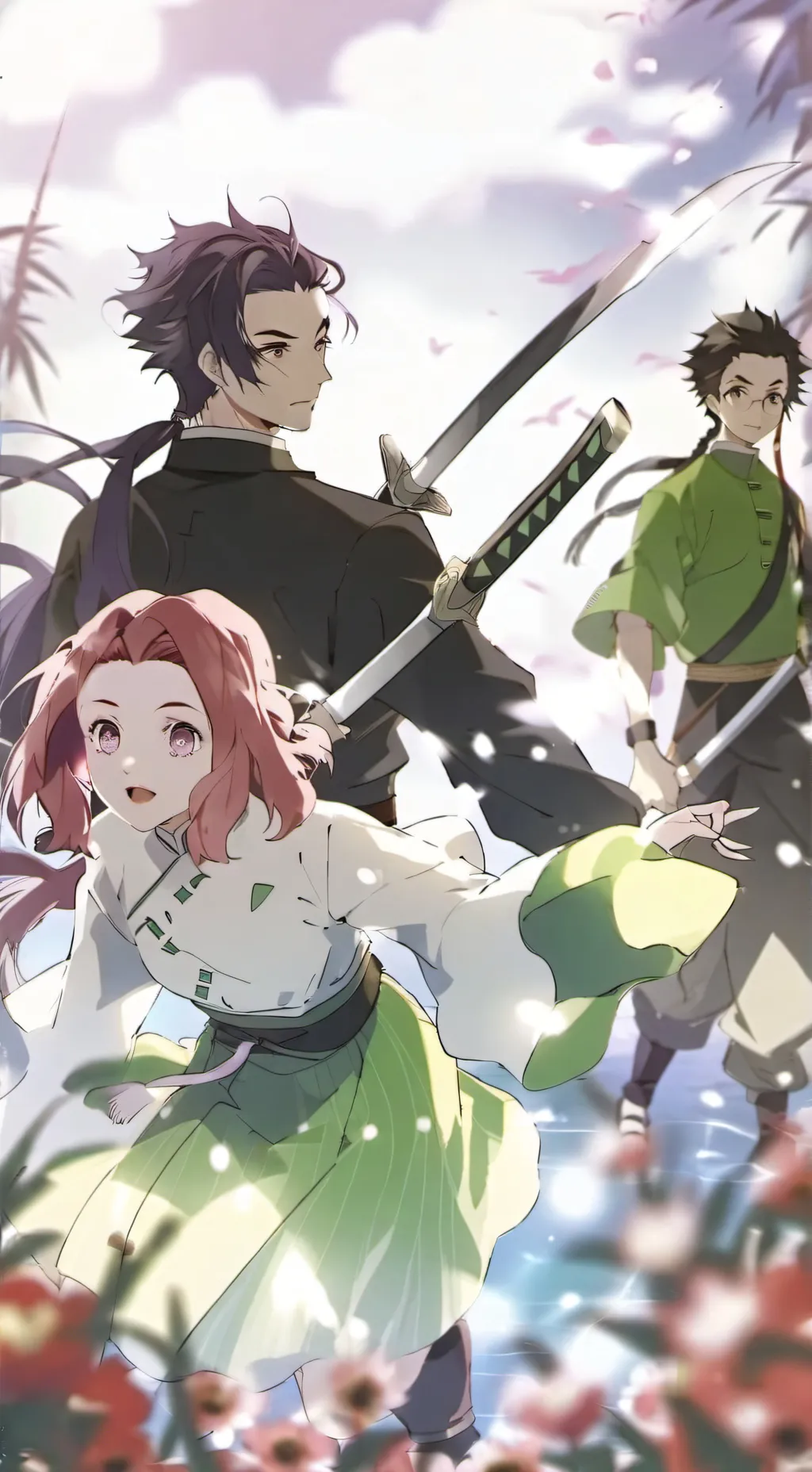 ai character: demon slayer background