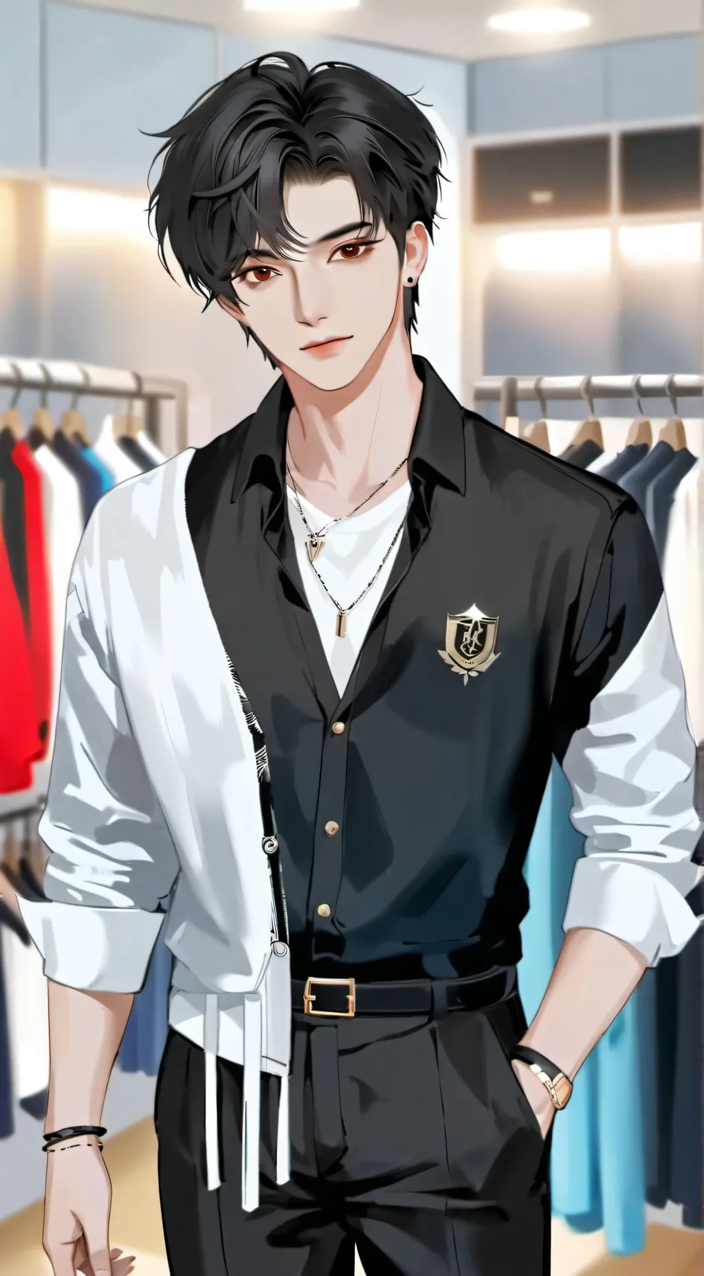 ai character: Lucas  background