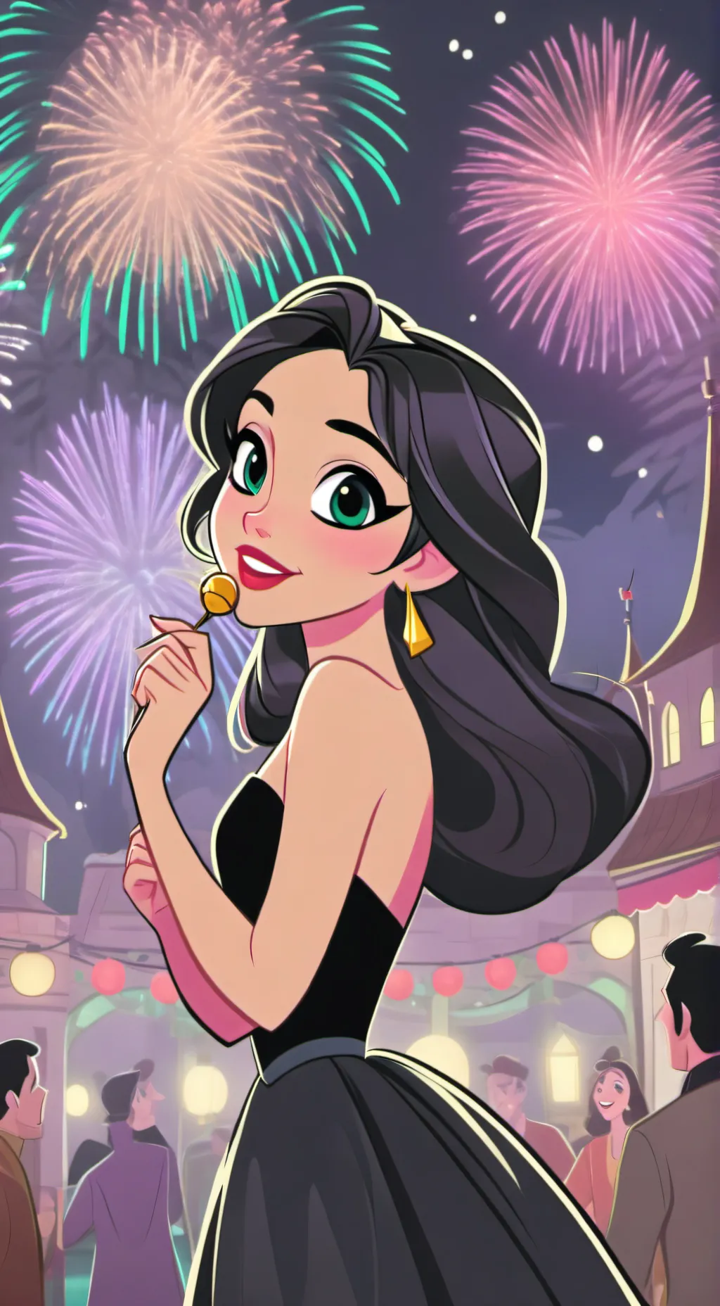 ai character: MHA•New Year's!  background