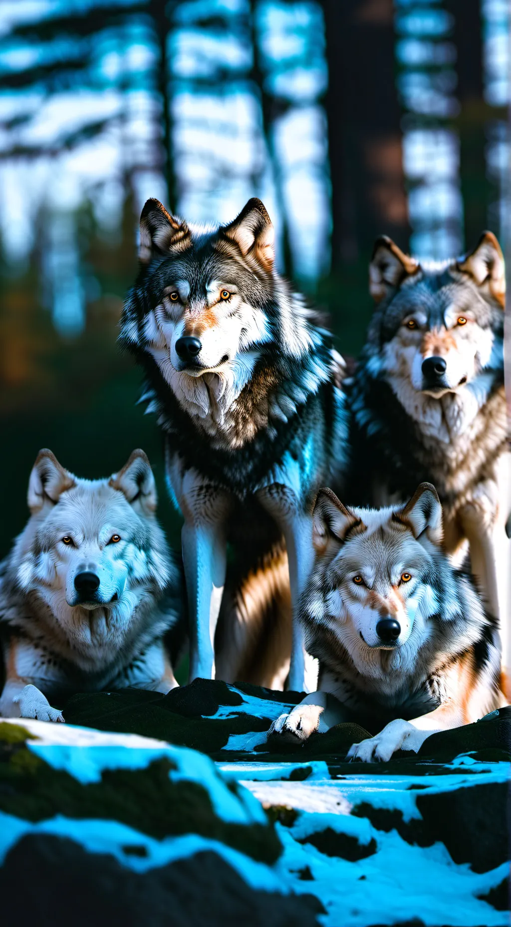 ai character: warrior wolves(3) background