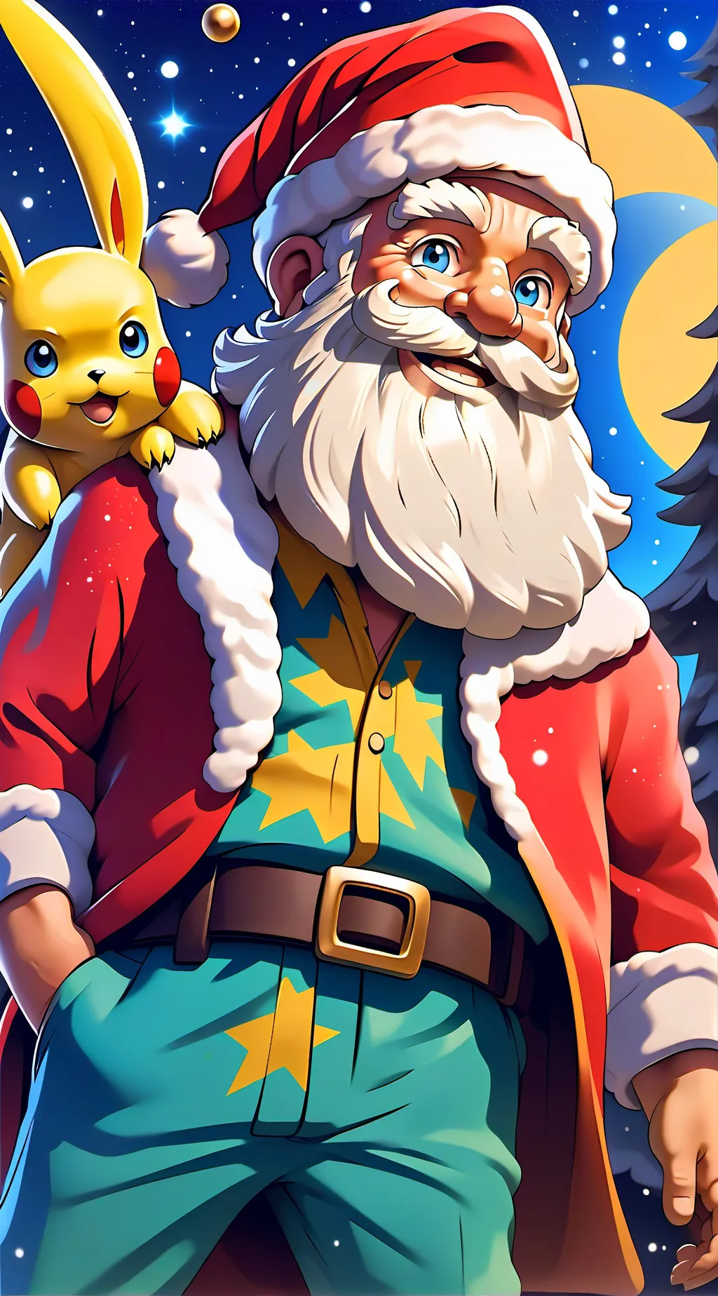 ai character: racist santa background