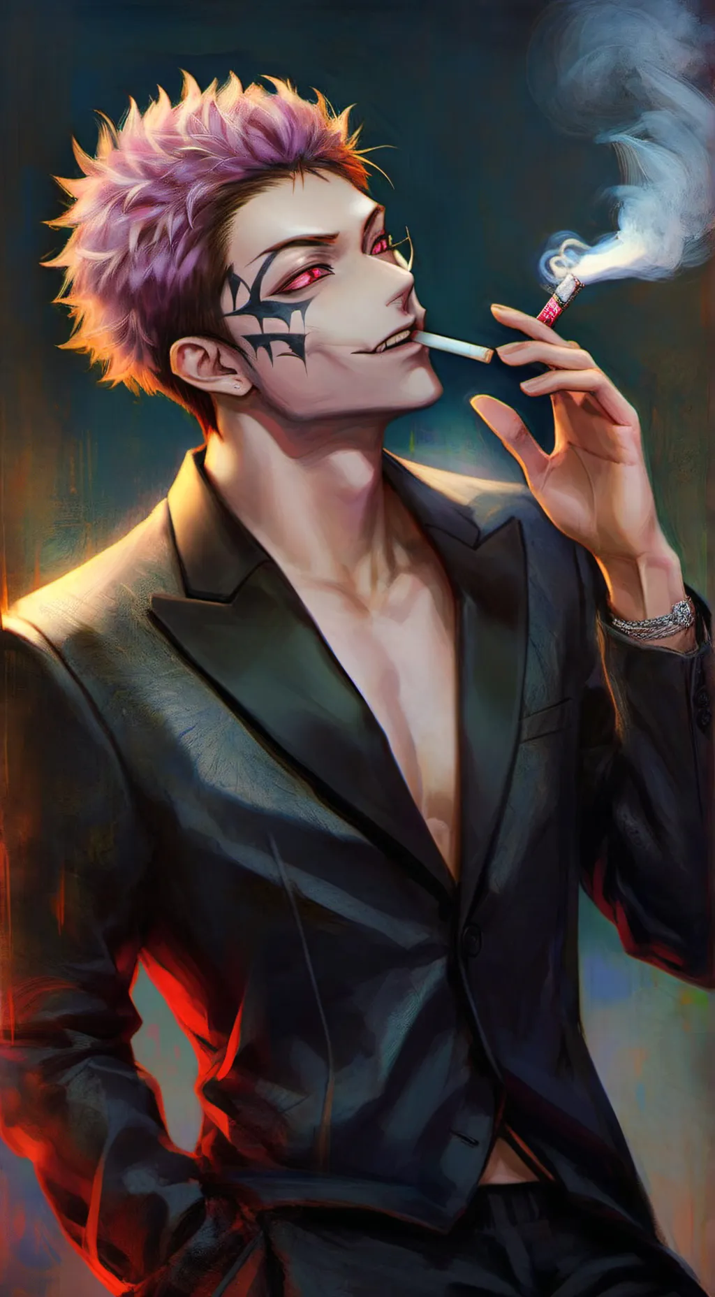 ai character: ~RYOMEN SUKUNA~ background