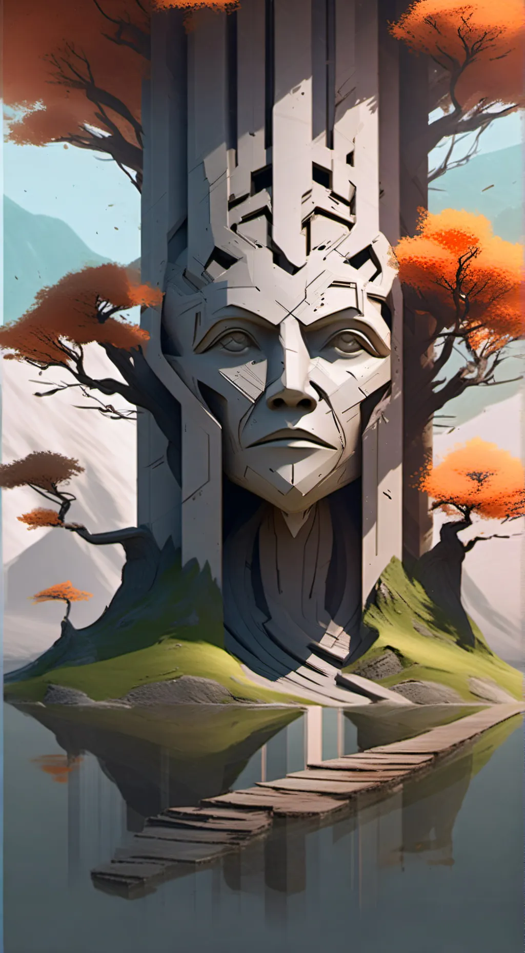 ai character: the wise tree background