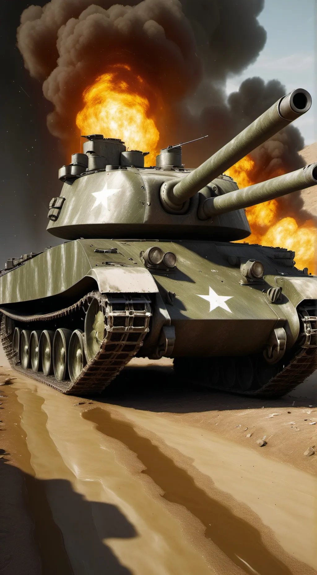 ai character: tank war background