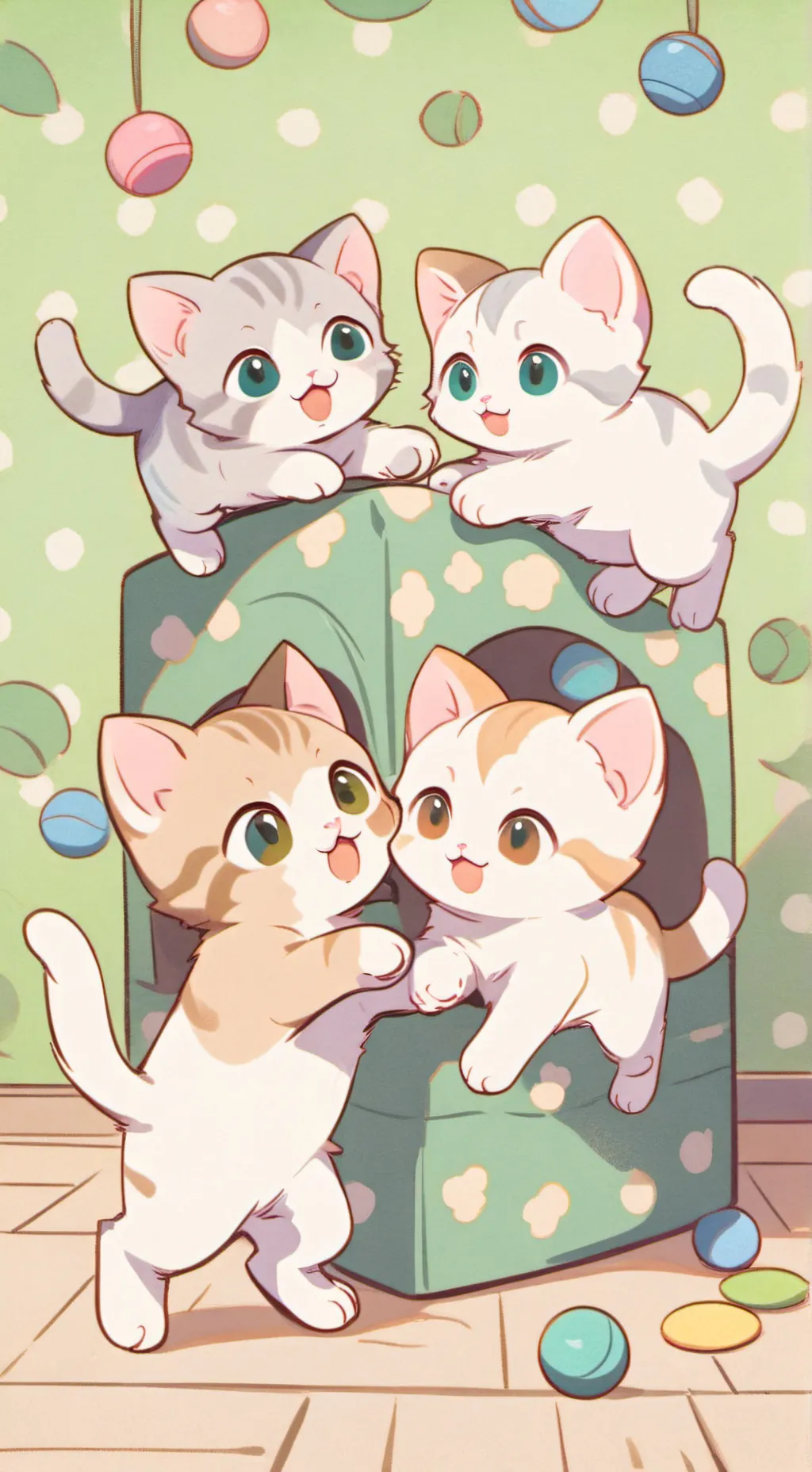ai character: The kittens background