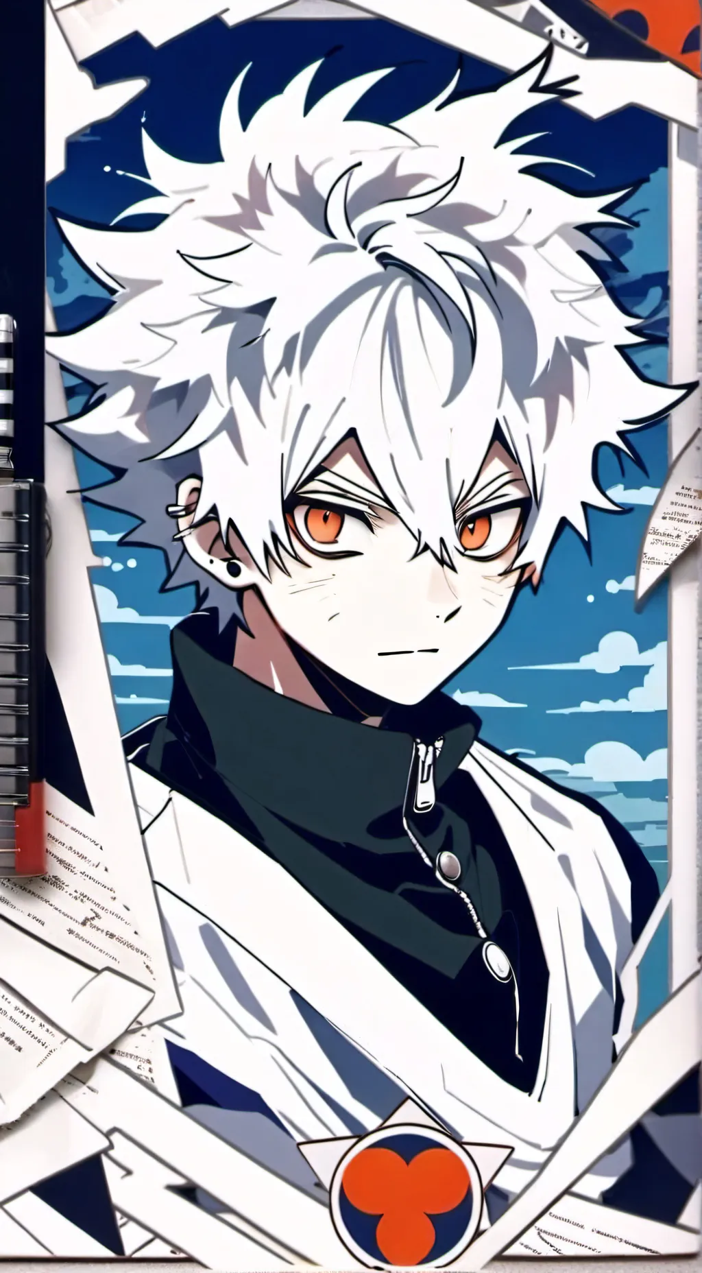 ai character: bakugo  background