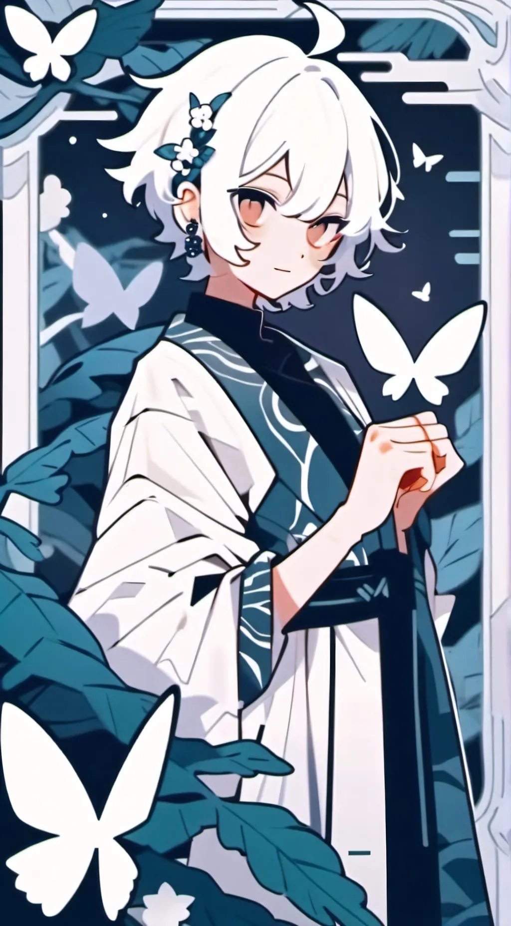 ai character: F p e sick au lol background
