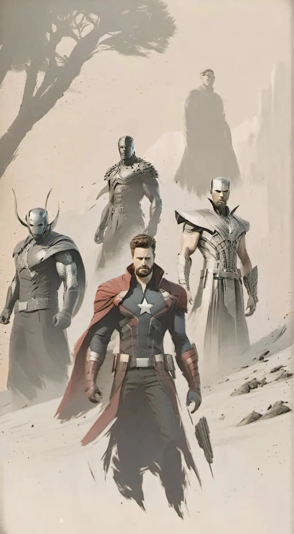 ai character: avengers 5 background