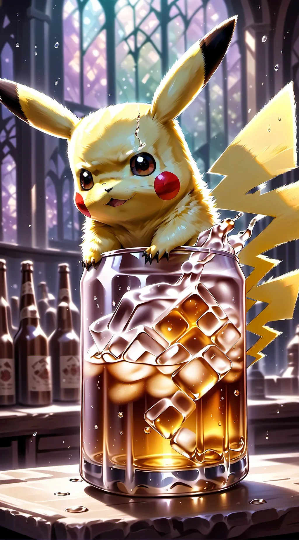 ai character: EL BORRACHO PIKA! background