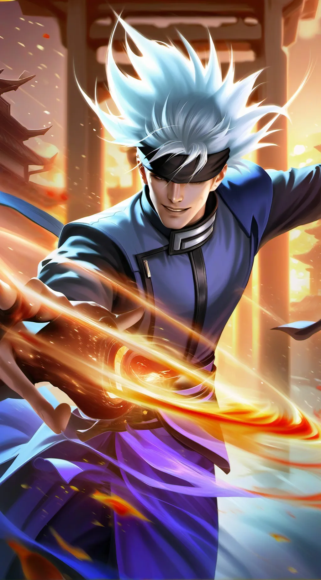 ai character: Satoru Gojo background