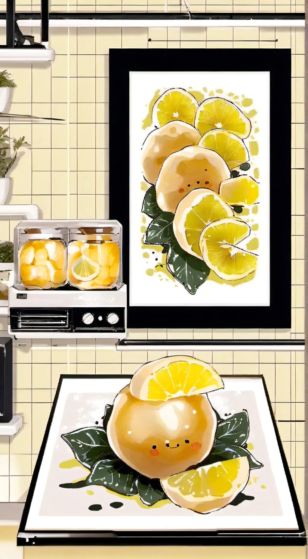 ai character: lemon  background