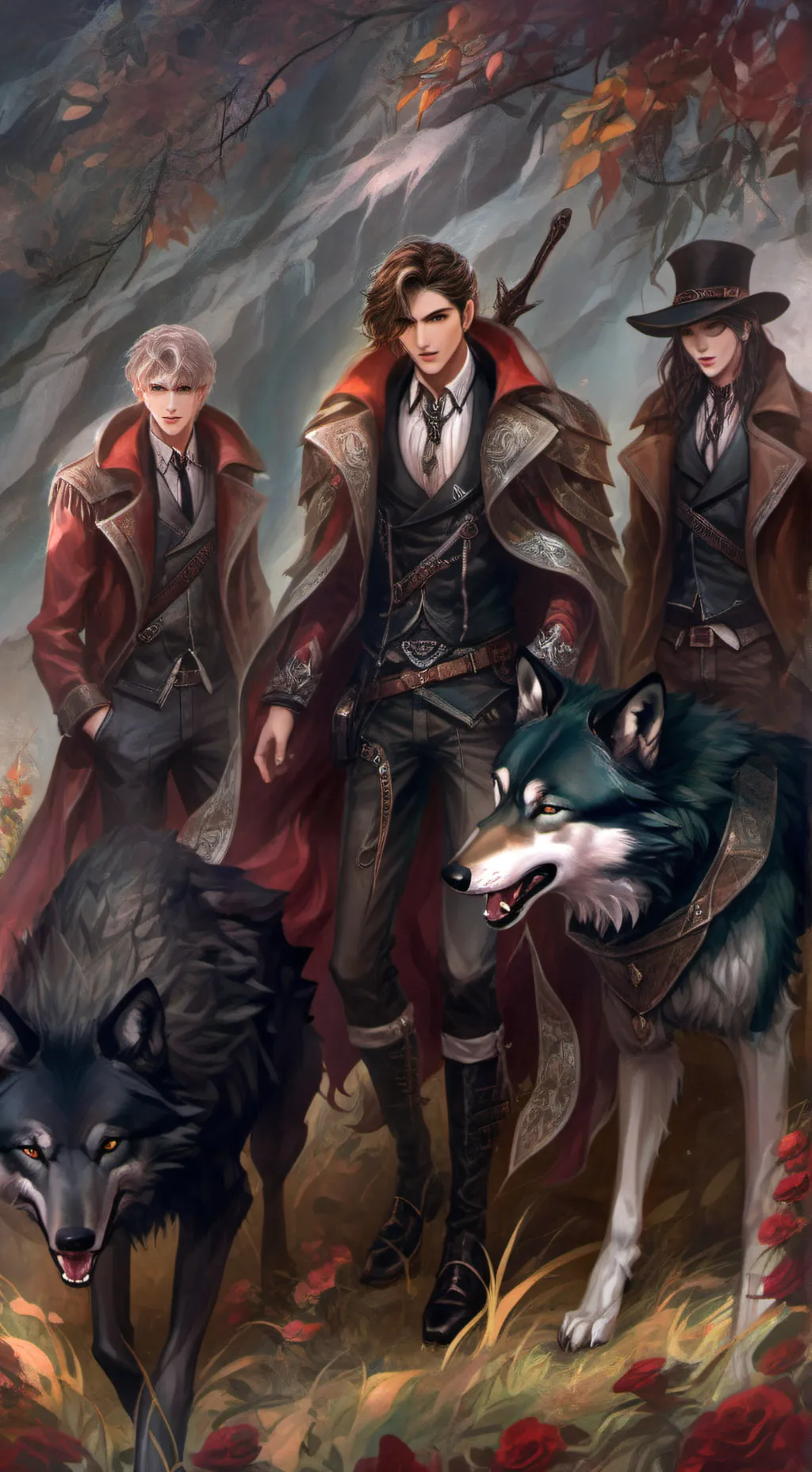 ai character: Howling heart background