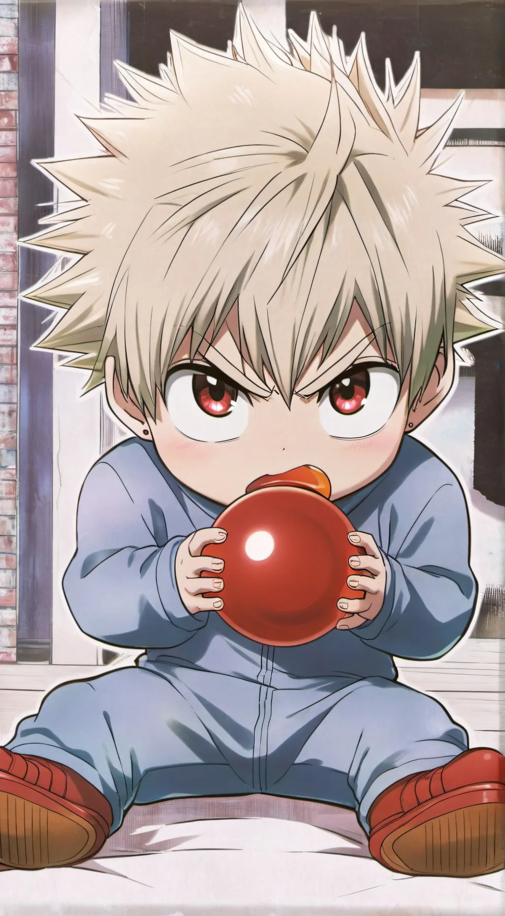 ai character: 🍼Baby Bakugo🍼 background