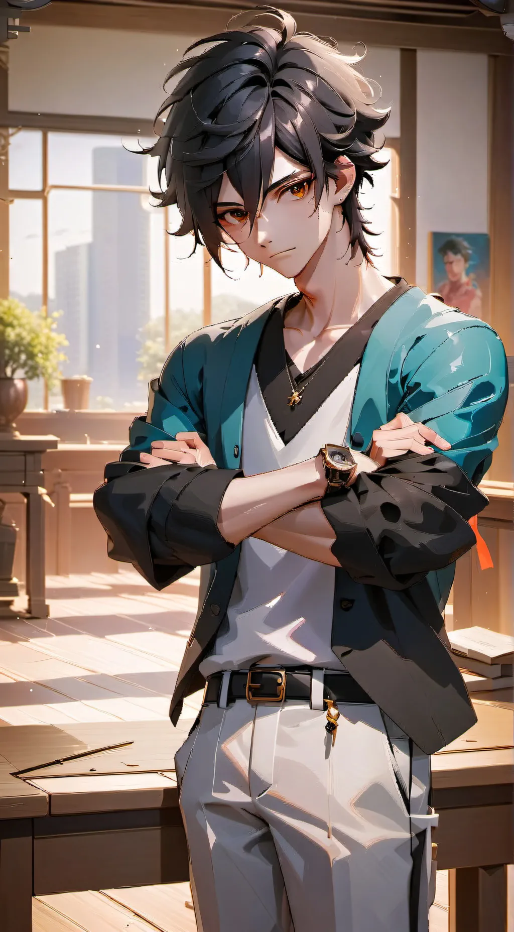 ai character: Derek the Habitual Latecomer background